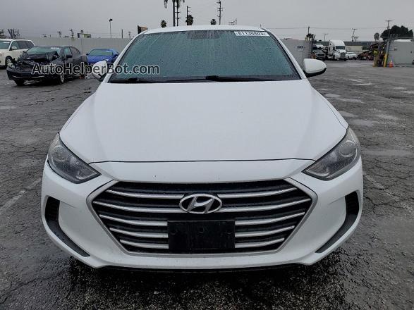 2018 Hyundai Elantra Sel White vin: 5NPD84LF2JH362367