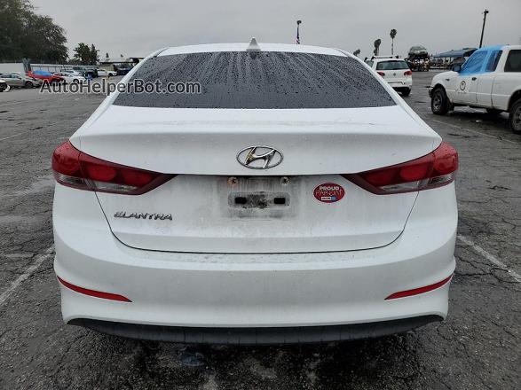 2018 Hyundai Elantra Sel White vin: 5NPD84LF2JH362367