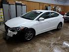 2018 Hyundai Elantra Sel White vin: 5NPD84LF4JH385469