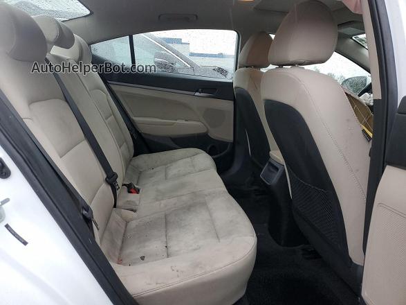 2018 Hyundai Elantra Sel White vin: 5NPD84LF5JH375050