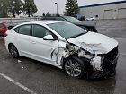 2018 Hyundai Elantra Sel White vin: 5NPD84LF5JH375050