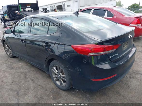 2018 Hyundai Elantra Sel Black vin: 5NPD84LF6JH341151