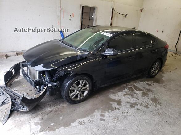 2018 Hyundai Elantra Sel Black vin: 5NPD84LF9JH391977