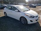 2013 Hyundai Elantra Gls White vin: 5NPDH4AE0DH158648