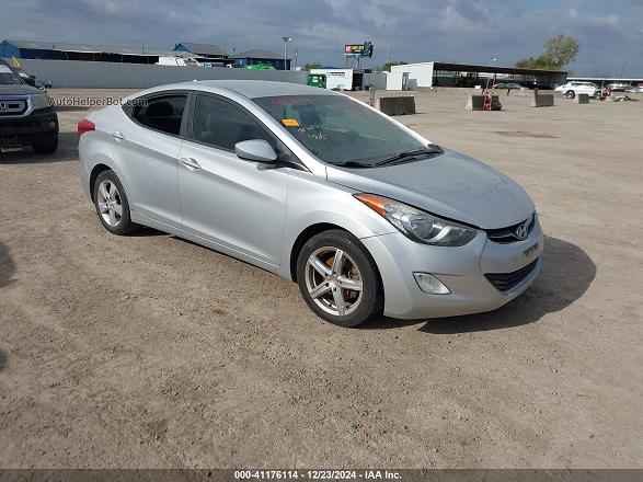 2013 Hyundai Elantra Gls Silver vin: 5NPDH4AE0DH268518