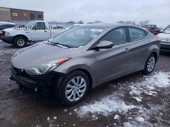 2013 Hyundai Elantra Gls Tan vin: 5NPDH4AE1DH221367