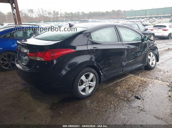 2013 Hyundai Elantra Gls Black vin: 5NPDH4AE1DH264140