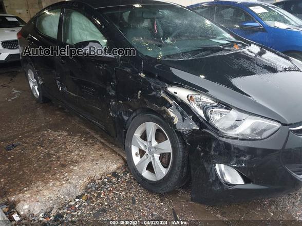 2013 Hyundai Elantra Gls Black vin: 5NPDH4AE1DH264140