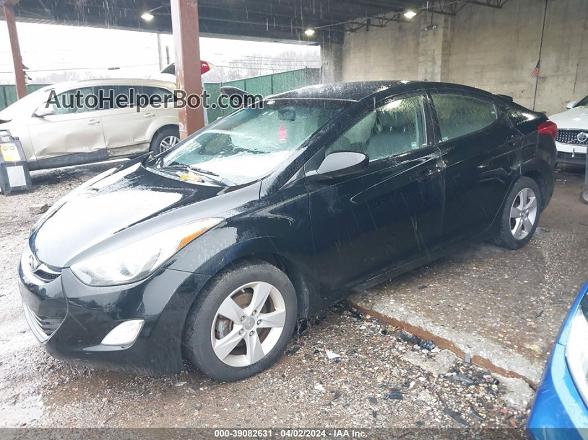 2013 Hyundai Elantra Gls Black vin: 5NPDH4AE1DH264140