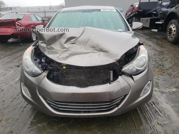 2013 Hyundai Elantra Gls Tan vin: 5NPDH4AE2DH224049