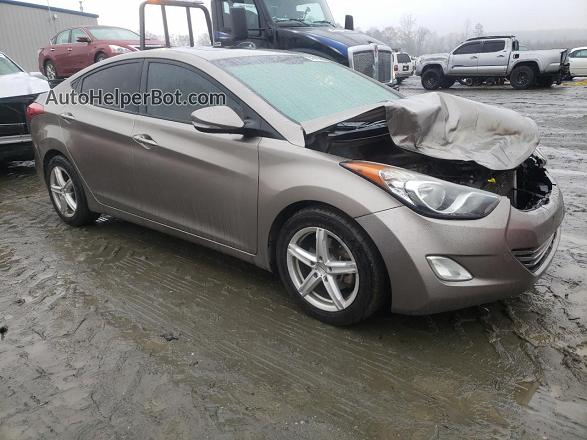 2013 Hyundai Elantra Gls Tan vin: 5NPDH4AE2DH224049