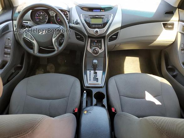 2013 Hyundai Elantra Gls Gray vin: 5NPDH4AE3DH202898