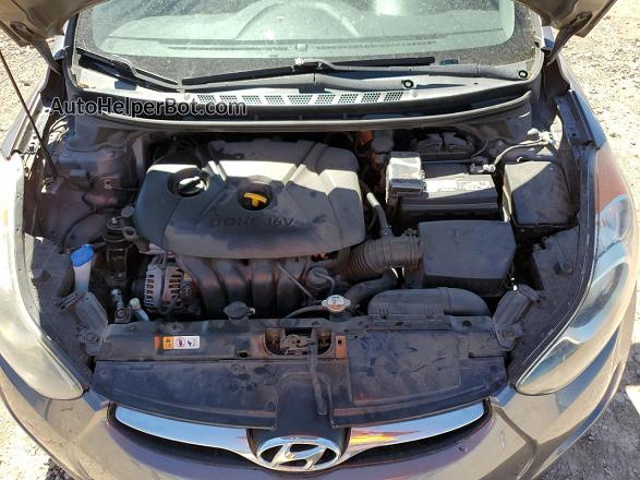 2013 Hyundai Elantra Gls Gray vin: 5NPDH4AE3DH202898