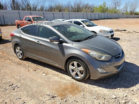 2013 Hyundai Elantra Gls Gray vin: 5NPDH4AE3DH202898