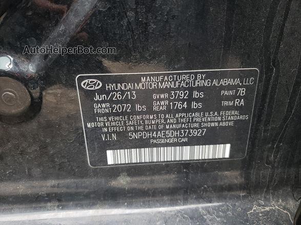 2013 Hyundai Elantra Gls Черный vin: 5NPDH4AE5DH373927