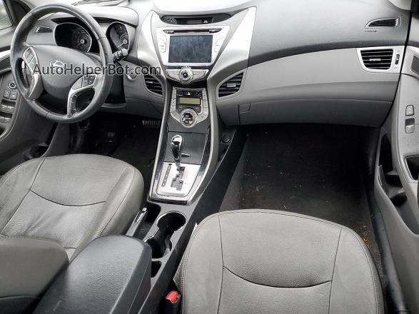 2013 Hyundai Elantra Gls Gray vin: 5NPDH4AE6DH168164
