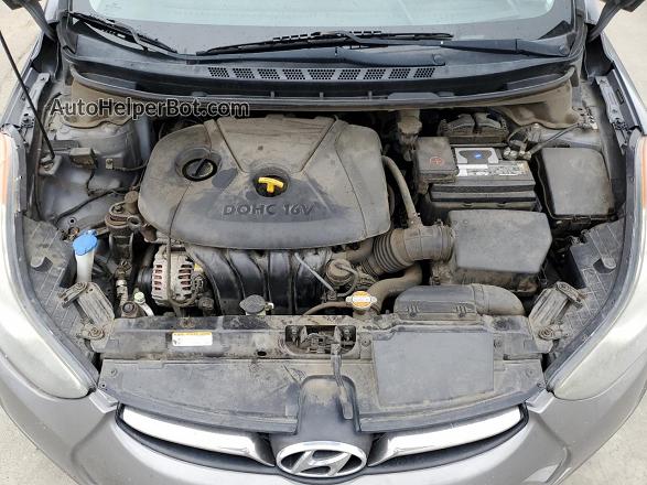 2013 Hyundai Elantra Gls Gray vin: 5NPDH4AE6DH168164