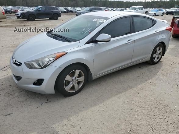 2013 Hyundai Elantra Gls Silver vin: 5NPDH4AE6DH284125