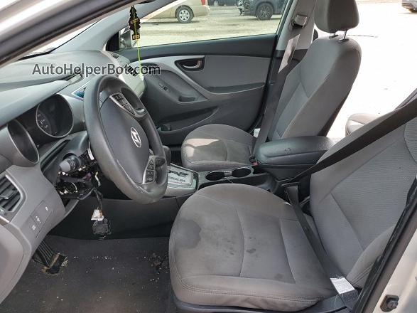2013 Hyundai Elantra Gls Silver vin: 5NPDH4AE6DH284125