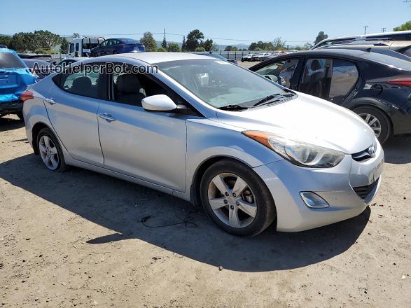 2013 Hyundai Elantra Gls Silver vin: 5NPDH4AE6DH433360