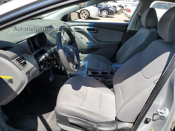 2013 Hyundai Elantra Gls Silver vin: 5NPDH4AE6DH433360