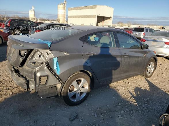 2013 Hyundai Elantra Gls Gray vin: 5NPDH4AE7DH410573
