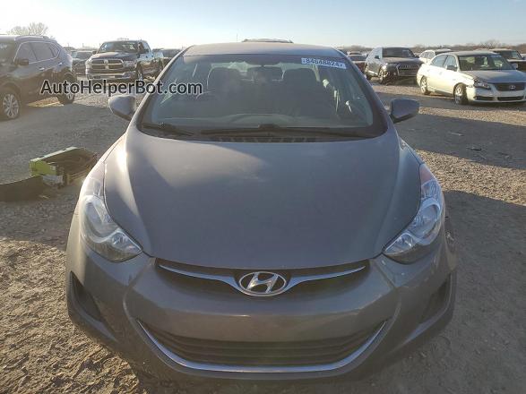 2013 Hyundai Elantra Gls Gray vin: 5NPDH4AE7DH410573