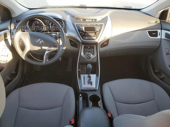 2013 Hyundai Elantra Gls Gray vin: 5NPDH4AE7DH410573