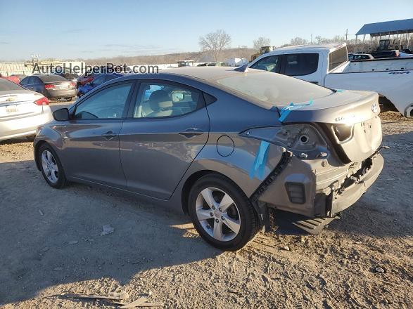 2013 Hyundai Elantra Gls Gray vin: 5NPDH4AE7DH410573