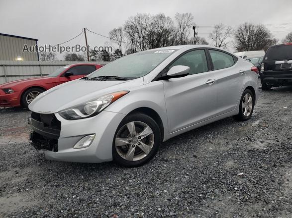 2013 Hyundai Elantra Gls Silver vin: 5NPDH4AE7DH438082