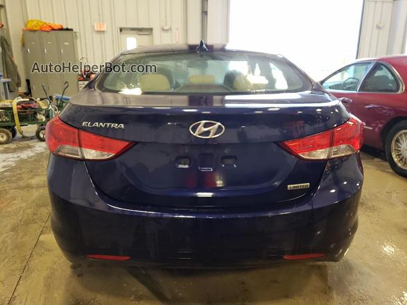 2013 Hyundai Elantra Gls Blue vin: 5NPDH4AE8DH181496