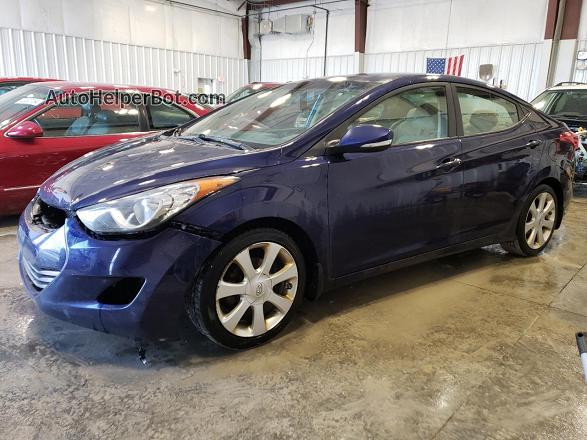 2013 Hyundai Elantra Gls Blue vin: 5NPDH4AE8DH181496