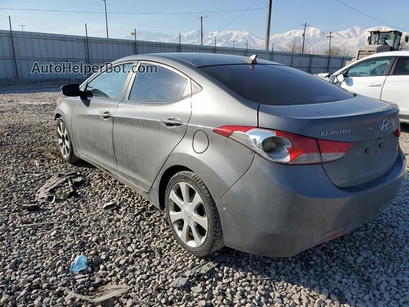 2013 Hyundai Elantra Gls Gray vin: 5NPDH4AE8DH335205