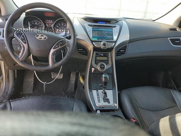 2013 Hyundai Elantra Gls Gray vin: 5NPDH4AE8DH335205