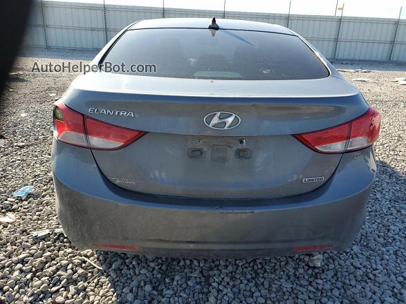 2013 Hyundai Elantra Gls Gray vin: 5NPDH4AE8DH335205