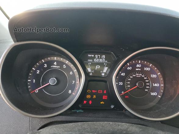 2013 Hyundai Elantra Gls Gray vin: 5NPDH4AE8DH335205