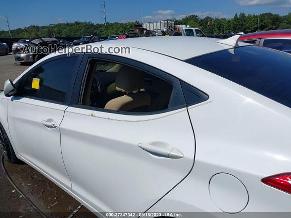 2013 Hyundai Elantra Gls White vin: 5NPDH4AEXDH223358