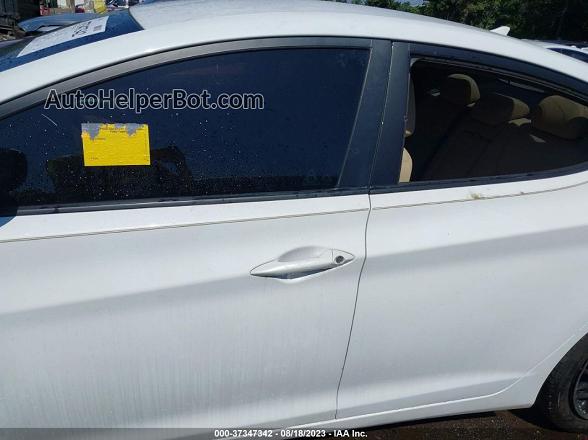 2013 Hyundai Elantra Gls White vin: 5NPDH4AEXDH223358