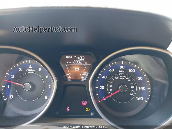 2013 Hyundai Elantra Gls White vin: 5NPDH4AEXDH223358