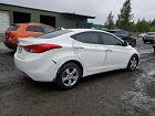 2013 Hyundai Elantra Gls White vin: 5NPDH4AEXDH294284