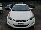 2013 Hyundai Elantra Gls White vin: 5NPDH4AEXDH294284
