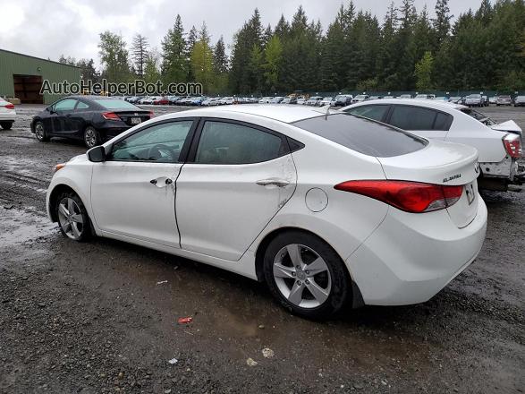 2013 Hyundai Elantra Gls White vin: 5NPDH4AEXDH294284