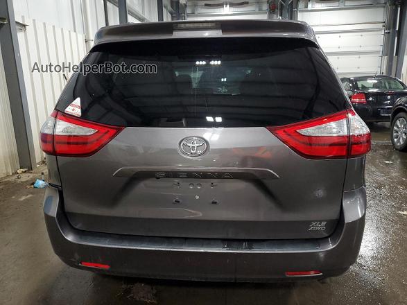 2015 Toyota Sienna Xle Серый vin: 5TDDK3DC4FS122772