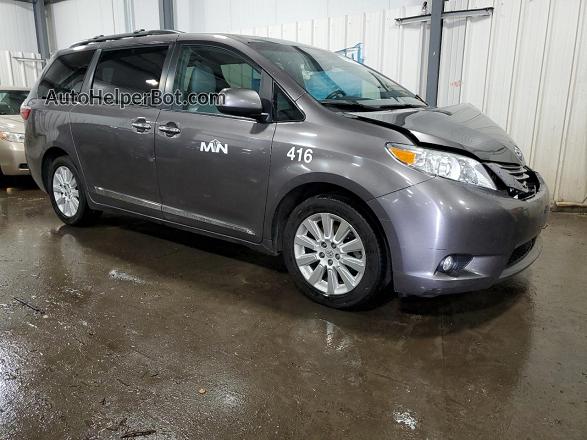 2015 Toyota Sienna Xle Серый vin: 5TDDK3DC4FS122772