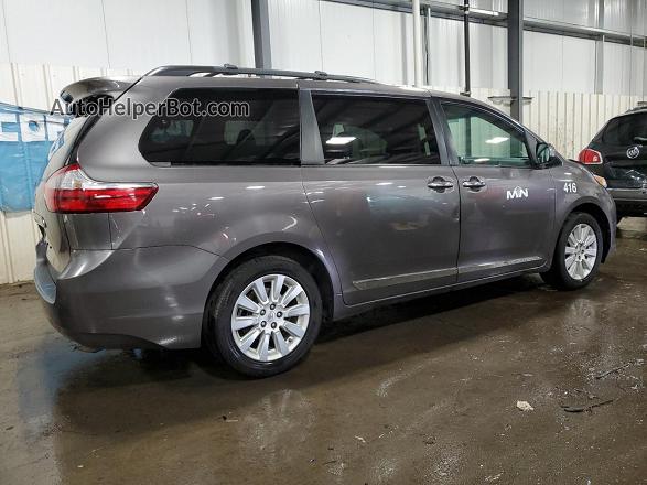 2015 Toyota Sienna Xle Серый vin: 5TDDK3DC4FS122772