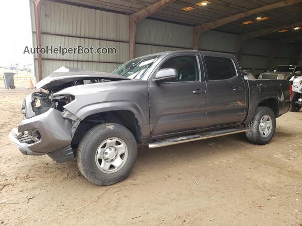 2017 Toyota Tacoma Double Cab Gray vin: 5TFAX5GN7HX082388