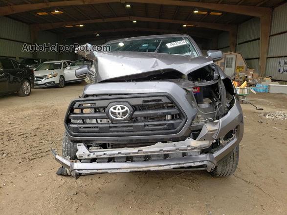 2017 Toyota Tacoma Double Cab Gray vin: 5TFAX5GN7HX082388