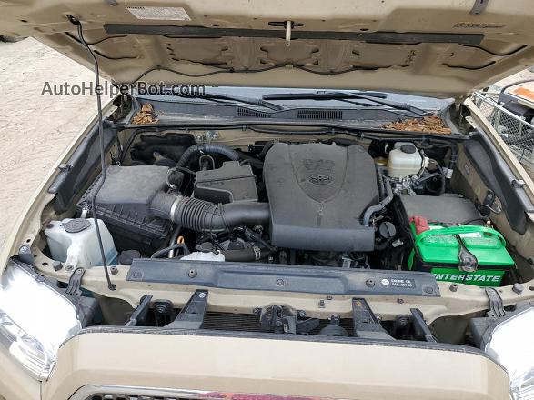 2017 Toyota Tacoma Double Cab Beige vin: 5TFCZ5AN1HX057532
