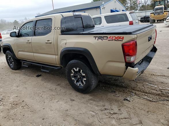 2017 Toyota Tacoma Double Cab Beige vin: 5TFCZ5AN1HX057532