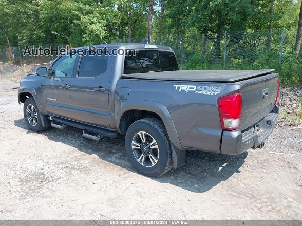 2017 Toyota Tacoma Trd Sport Gray vin: 5TFCZ5AN7HX115806